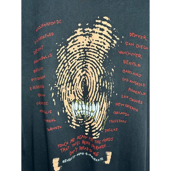 Metallica "Don't Tread On Me" Vintage Reprint Metallica Tag Single Stitch - Picture 4 of 6